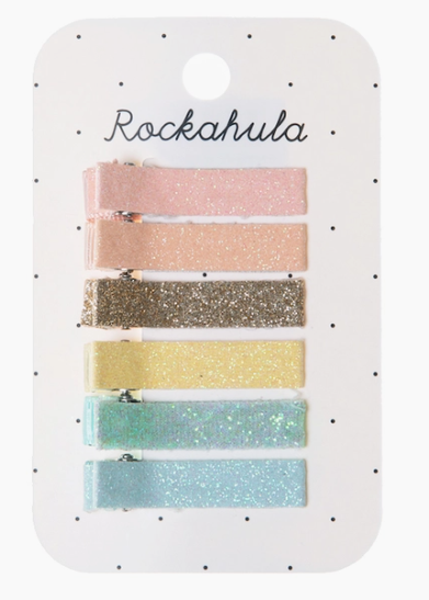 RKH Glitter Rainbow Bar Clips - Colorful Hair Accessories for Women & Girls | Perfect for Parties, Festivals, and Everyday Styling