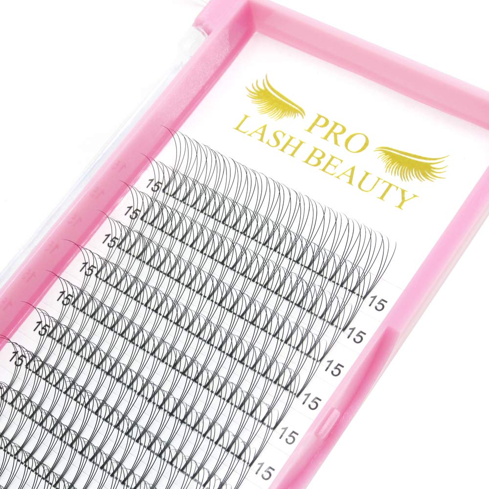 3D-5D-7D Volume Eyelash Extensions - 0.07 C Curl 15mm Premade Fans - 9-20mm Short Stem Lashes for Dramatic Look | Perfect for Bridal, Party & Special Occasion Makeup