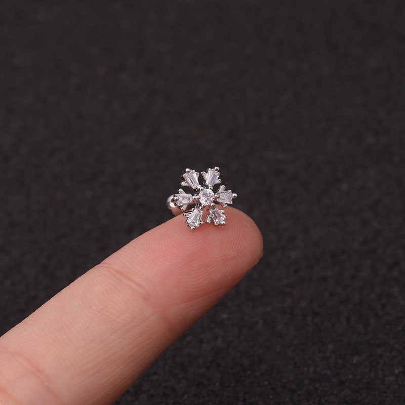 20G Pineapple Cactus Conch Daith Stud Earrings - Hypoallergenic Body Jewelry for Cartilage Piercing | Perfect for Everyday Wear, Parties & Gifts | HSPJ1980