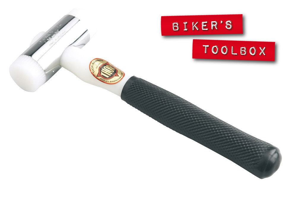 24oz (675g) Thor Nylon Faced Mallet - Heavy Duty Rubber Mallet Hammer for Woodworking, Leather Craft & Auto Body Repair - Non-Marring Soft Face Hammer for Delicate Surfaces