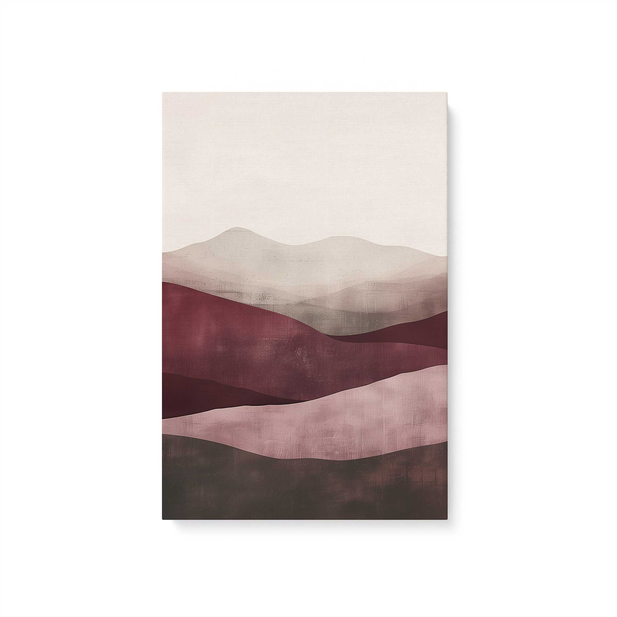 Garnet Whisper Print on Canvas - Elegant Abstract Wall Art for Living Room, Bedroom & Office Decor