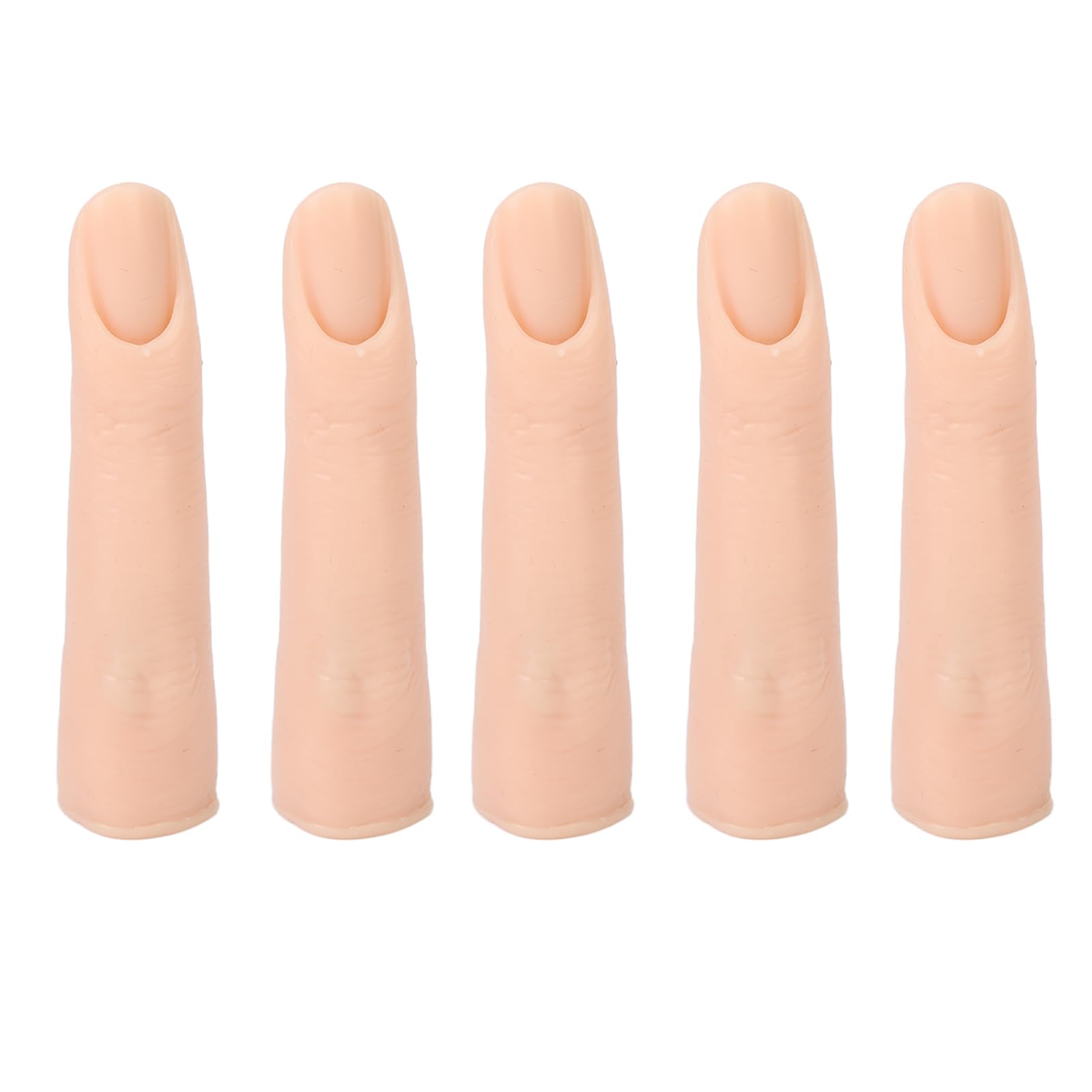 Flexible Silicone Practice Mannequin Fingers for Nail Art Training - Bendable Fake Nails with Flexible Joints for DIY Acrylic Nails, Gel Polish & Nail Extension Practice - Perfect for Nail Technicians, Students & Home Use