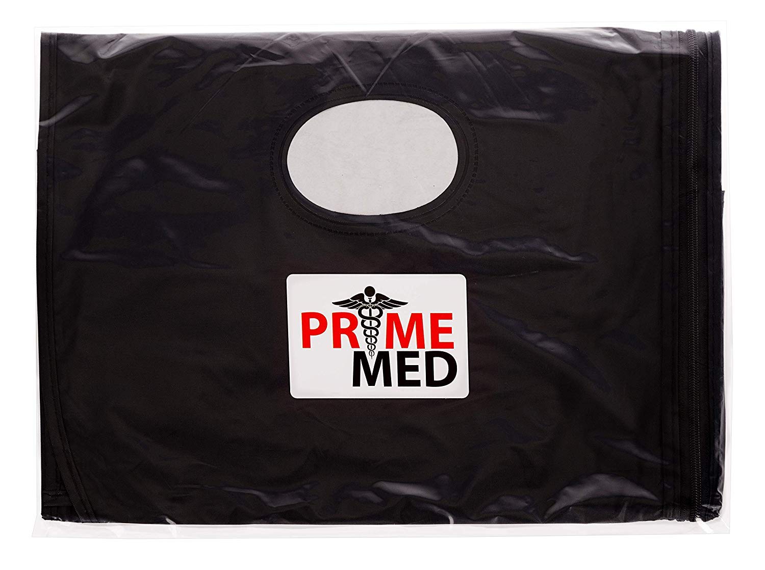 PrimeMed Simple Black Garment Bag for Dress Clothing Storage - 42