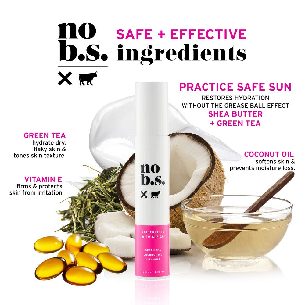 No Bad Stuff - Protect + Correct Duo: Daytime Face Moisturizer with SPF 20 & Nighttime Cream for Hydration & Redness Relief (2.7 oz) - Perfect for Dry, Sensitive Skin Care Routine