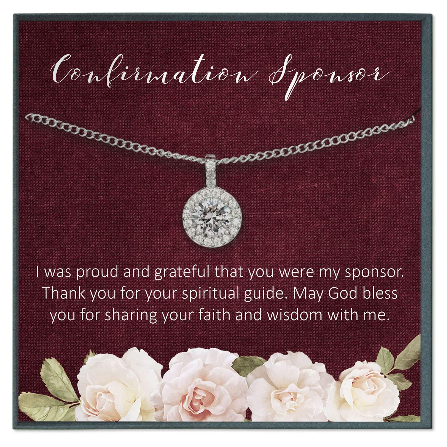 Grace of Pearl Confirmation Sponsor Gifts for Women - Elegant Catholic Keepsake Jewelry for Godmothers & Mentors - Perfect Baptism, First Communion & Religious Ceremony Gifts