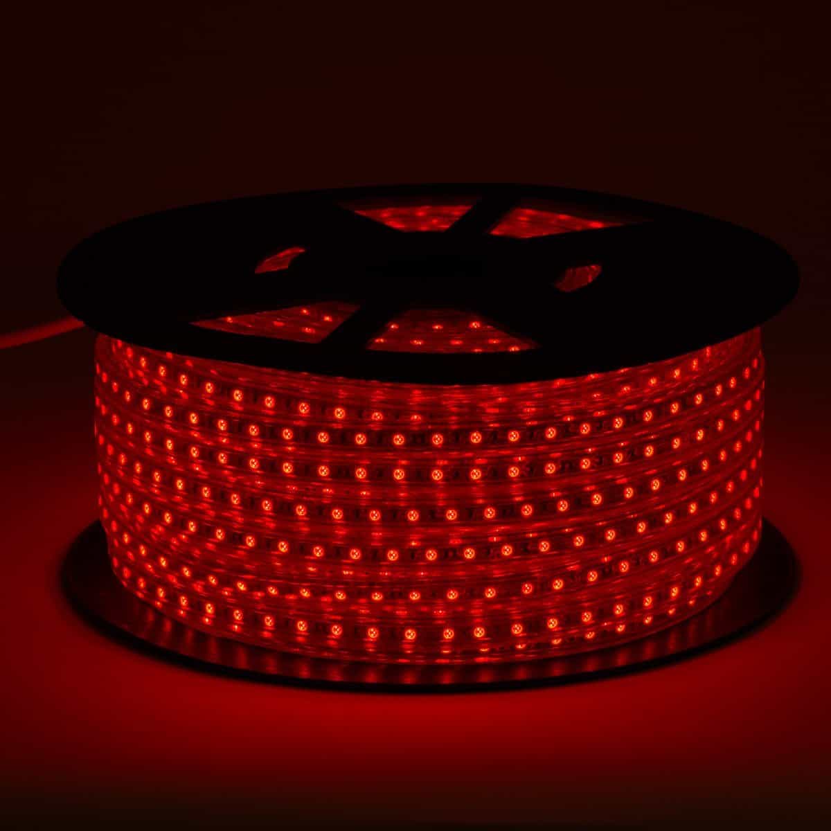 120V Red LED Strip Lights - Custom Length Cuts for Home Decor, Accent Lighting & DIY Projects