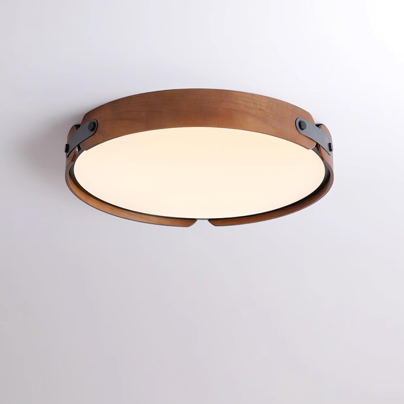 Aiwen Modern Wood Ceiling Light Fixture - Farmhouse Style Pendant Lighting for Kitchen, Dining Room & Bedroom - Natural Wood & Metal Design - Energy Efficient LED Bulb Compatible