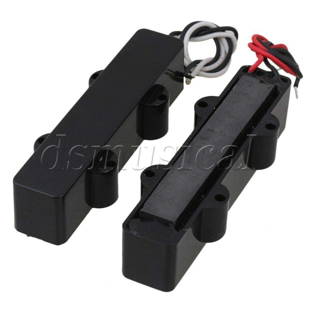 Black 5-String Sealed Bass Guitar Pickup Set - Neck & Bridge Pickups for Enhanced Sound | Perfect for Jazz, Rock & Studio Recording
