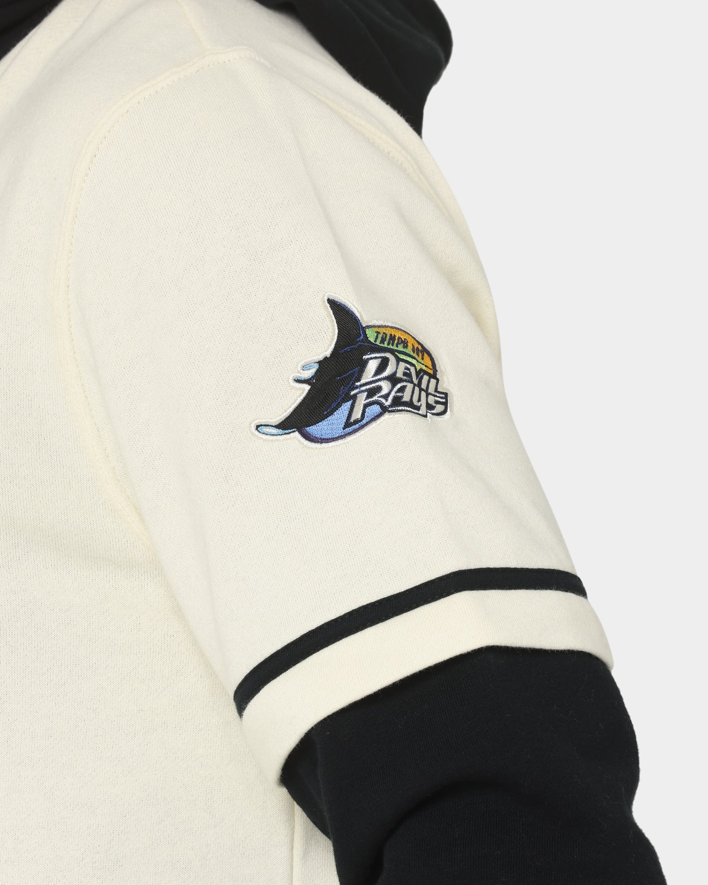 47 Brand Tampa Bay Rays Shortstop Hoodie Cream - MLB Fan Apparel for Men & Women - Perfect for Baseball Games, Casual Wear & Sports Events
