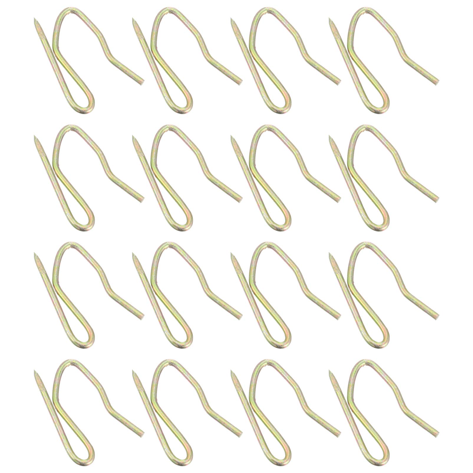 DOITOOL 50-Pack Stainless Steel Shower Curtain Hooks - Heavy Duty Metal Drapery Hooks for Bathroom, Window & Door Curtains - Rustproof S-Hooks for Home Decor & Hotel Use