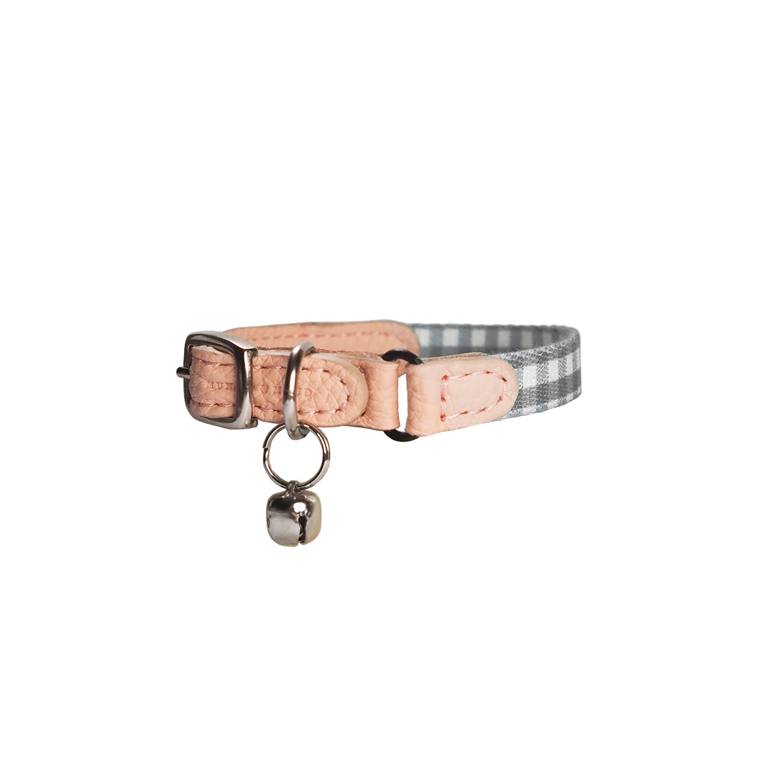 Clara Check Cat Collar - Adjustable Breakaway Safety Collar with Bell for Kittens & Adult Cats | Perfect for Indoor & Outdoor Use, ID Tag Accessories