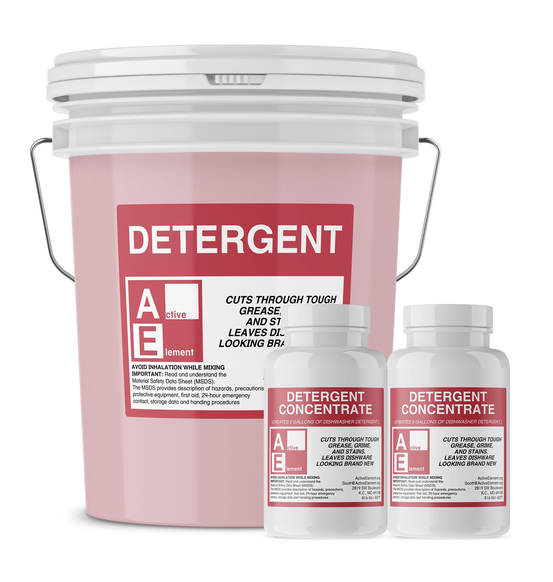 Commercial Dishwasher Detergent - 5 Gallon Pail - Industrial Strength Dishwashing Soap for High & Low Temp Machines - Perfect for Restaurants, Hotels, and Catering Businesses