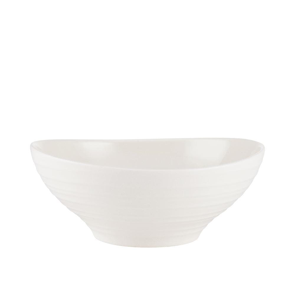 16-Piece Swirl White Dinnerware Set - Service for 4, Elegant Porcelain Plates, Bowls & Mugs - Perfect for Family Dinners, Entertaining Guests & Restaurant-Style Dining