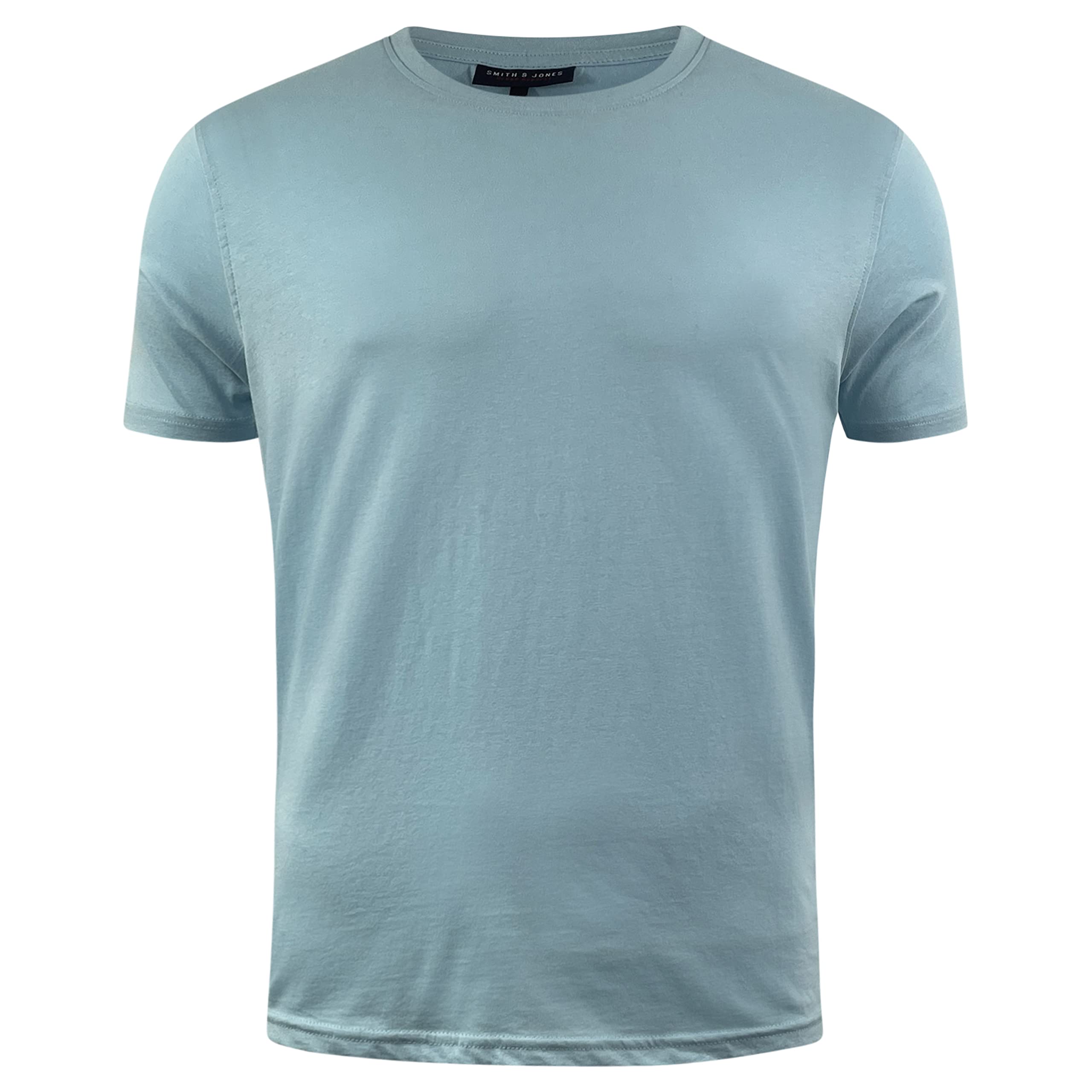 Smith & Jones Men's 5-Pack Cotton Crew Neck T-Shirts - 100% Breathable Plain Tees for Gym, Work & Casual Wear | Multipack Essential Basic Shirts for Men | Durable Everyday Comfort Fit Tops