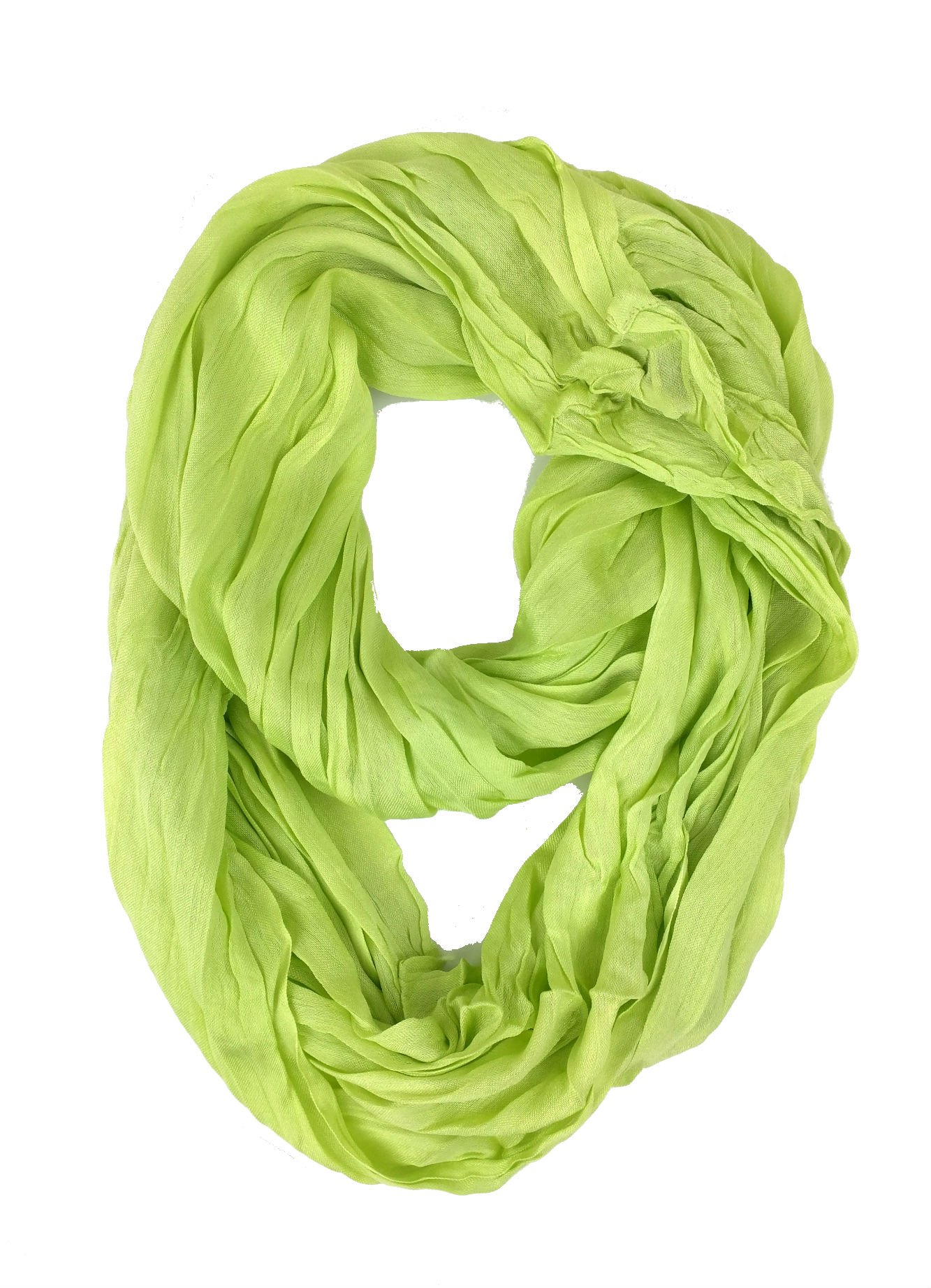 Lightweight Plum Feathers Silky Scrunch Infinity Loop Scarf - Soft Silk Blend for Women, Perfect for Travel, Office & Casual Outfits