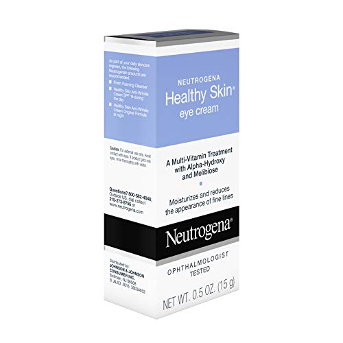 Neutrogena Healthy Skin Anti-Aging Eye Cream 14ml - Reduces Dark Circles & Puffiness for Brighter Eyes | Day & Night Moisturizer