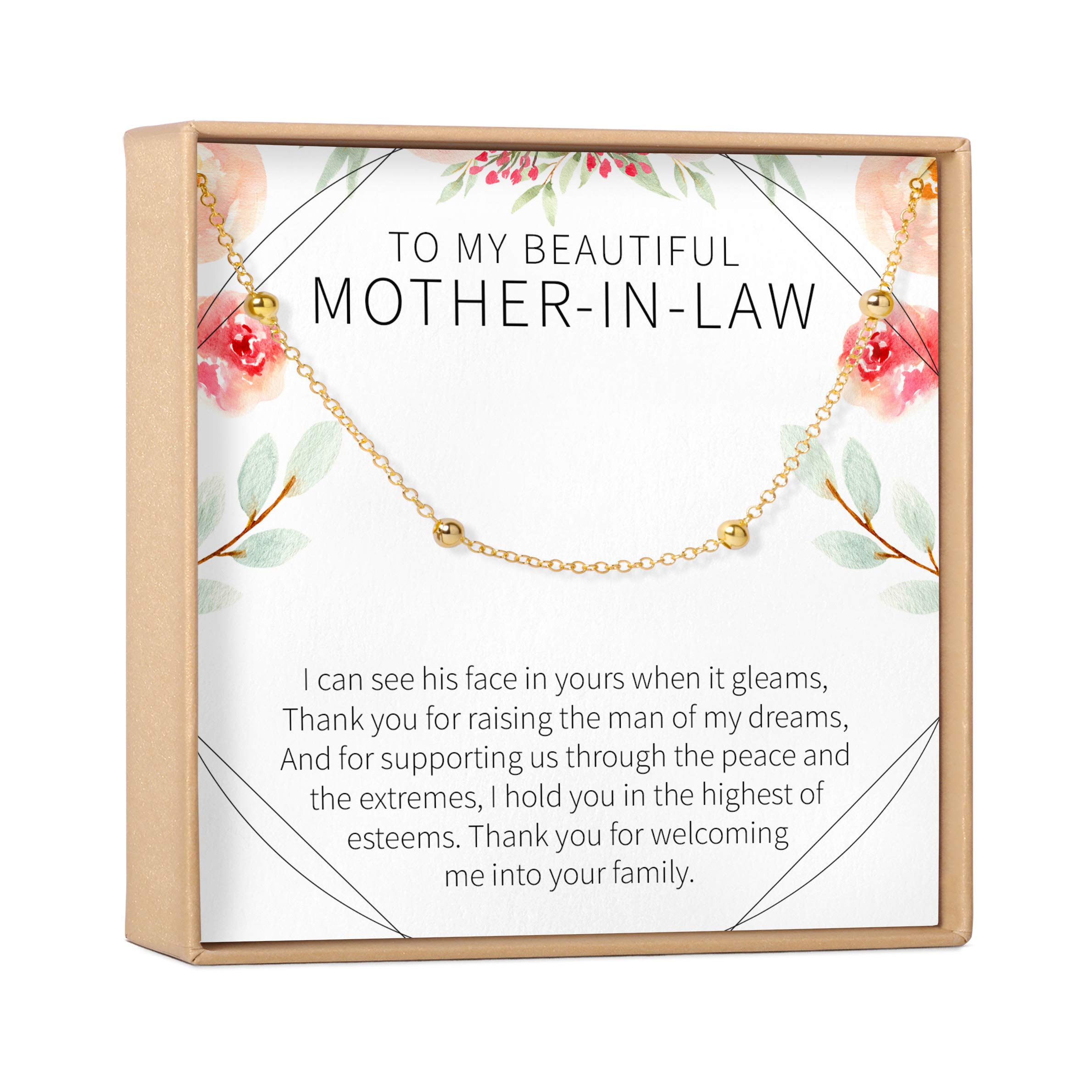 Dear Ava Mother-in-Law Bracelet - Heartfelt Jewelry Gift for Weddings & Holidays - Perfect for Brides & Moms