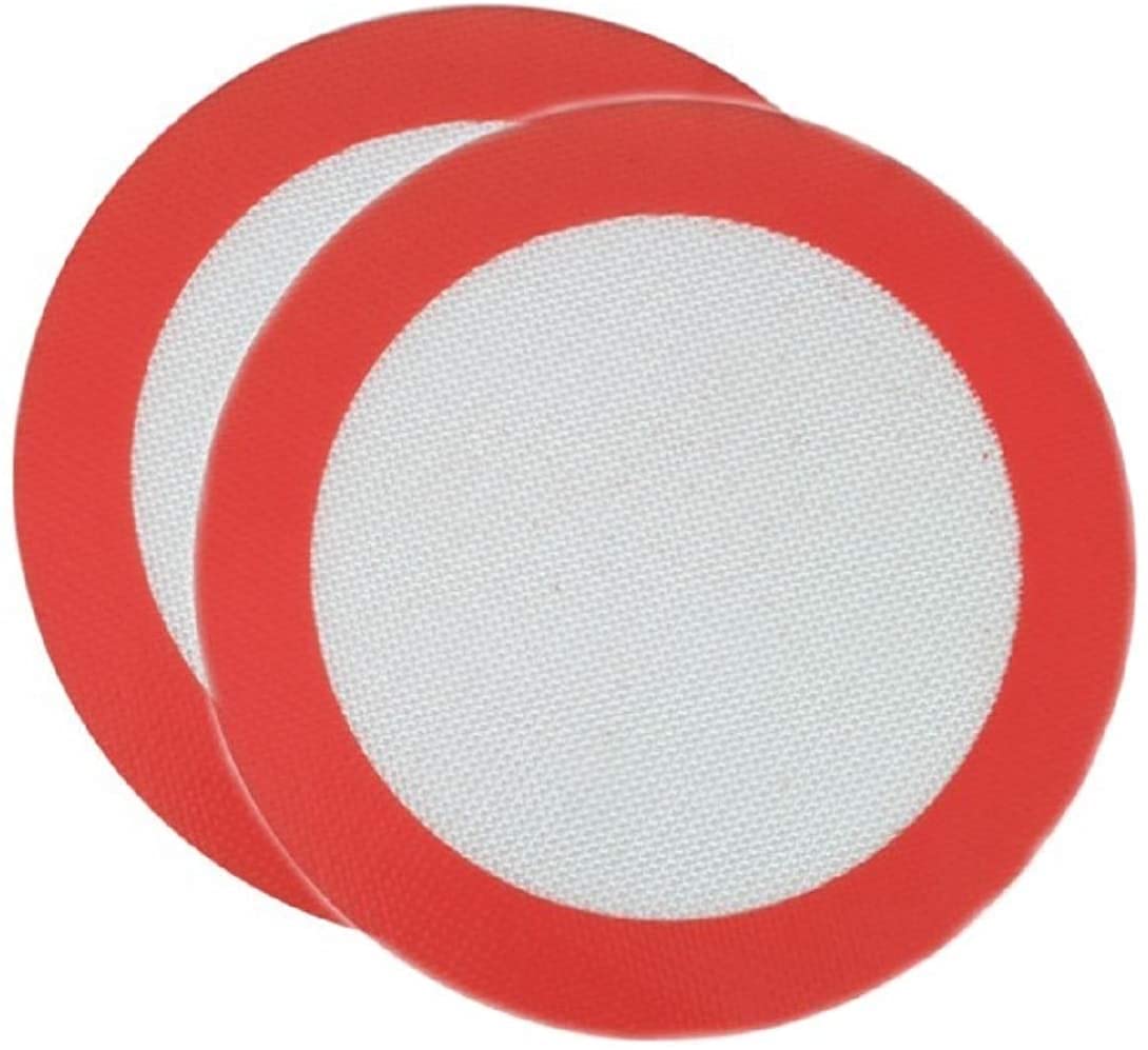 Premium Non-Stick Silicone Baking Mat Set of 2 - 8.5 Inch Round Reusable Parchment Paper Replacement for Cakes, Cookies & Pastries - Fits 9 Inch Cake Pans - Perfect for Baking, Roasting & Food Prep