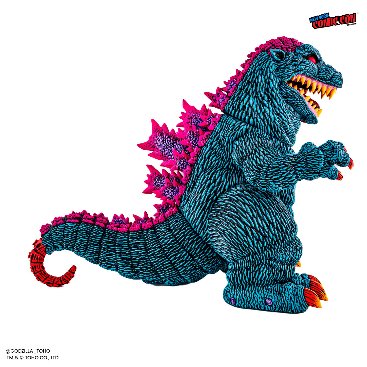Godzilla Designer Vinyl Figure by James Groman - Psychedelic Variant Collectible Toy | Perfect for Anime Fans, Pop Culture Collectors & Home Office Decor