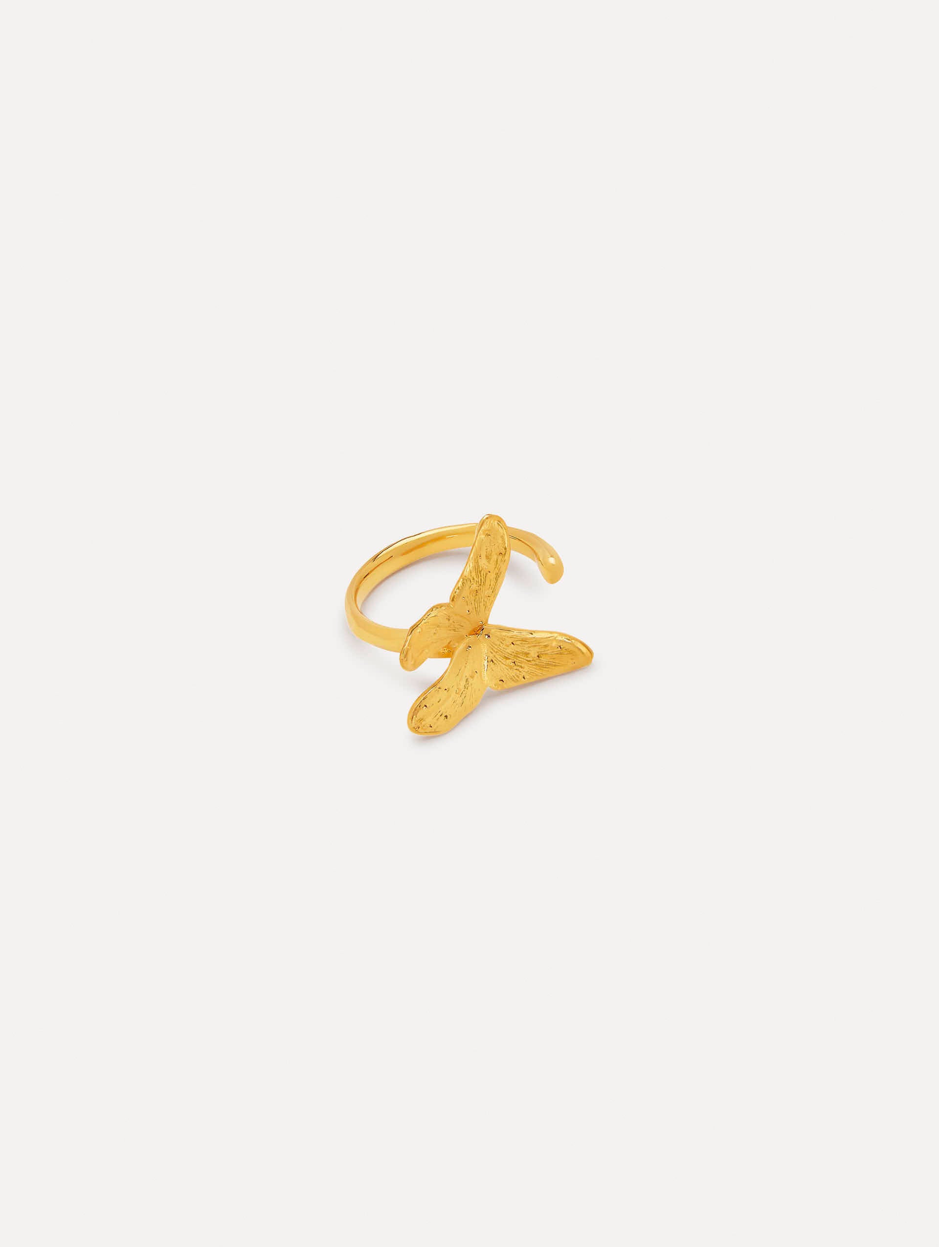 Butterfly Ring P25J404 - Elegant Gold-Tone Fashion Jewelry for Women - Perfect for Parties, Weddings & Everyday Wear