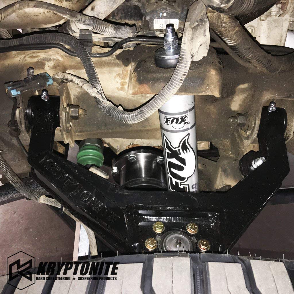 Kryptonite Stage 3 Leveling Kit with Bilstein Shocks & Cam Bolt Kit for 2001-2010 Chevy/GMC 2500HD 3500HD - Heavy Duty Suspension Lift System for Off-Road & Towing | KR10STAGE3BIL+CAM