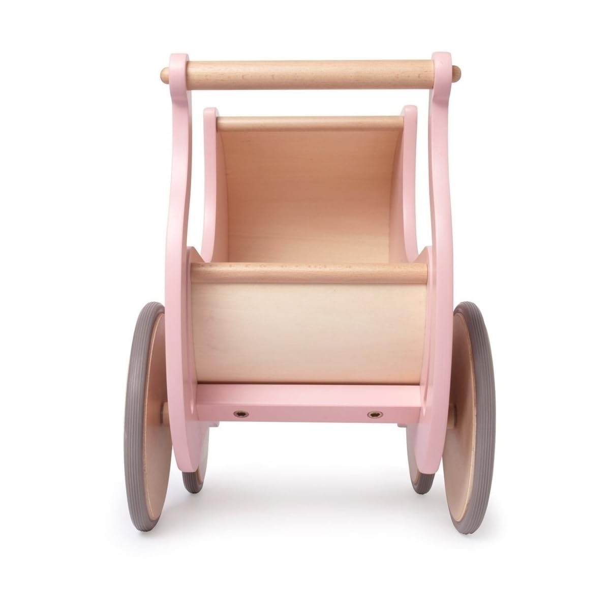 Kinderfeets Eco-Friendly 2-in-1 Baby Walker & Toy Stroller for Toddlers - Sustainable Wooden Push Walker for Indoor & Outdoor Play