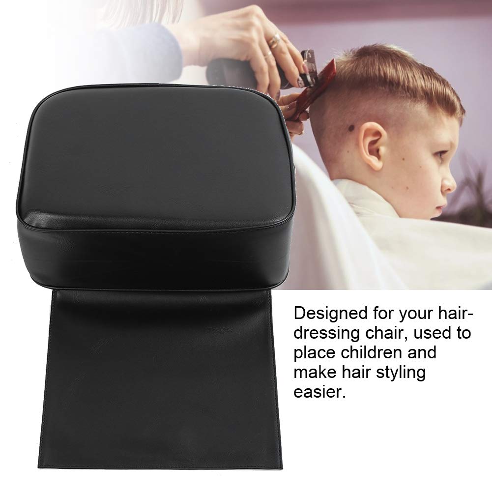 KUIKUI Toddler Booster Seat for Salon & Barber Shop - PU Leather Child Booster High Chair for Easy Hair Cutting (14.6 x 11 x 5.5 Inches) - Perfect for Kids Haircuts at Home or Professional Salons