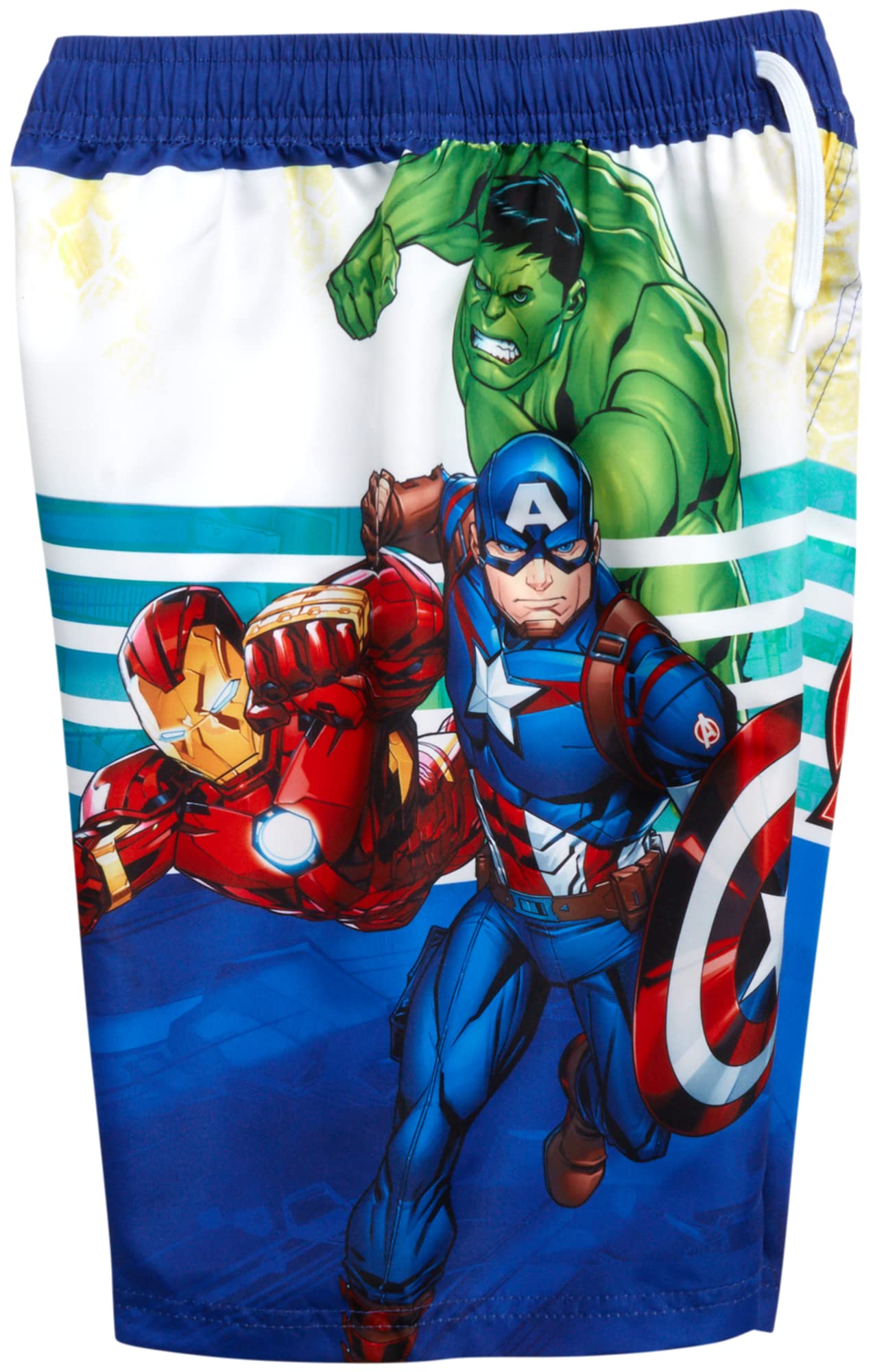 **Marvel Avengers Boys' Swim Trunks - Spider-Man, Captain America, Hulk, UPF 50+ Quick Dry Swim Shorts for Kids (2T-12) - Perfect for Pool, Beach & Summer Water Play**