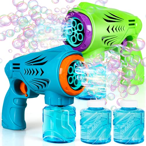 2 Pack Bubble Guns-blue Green