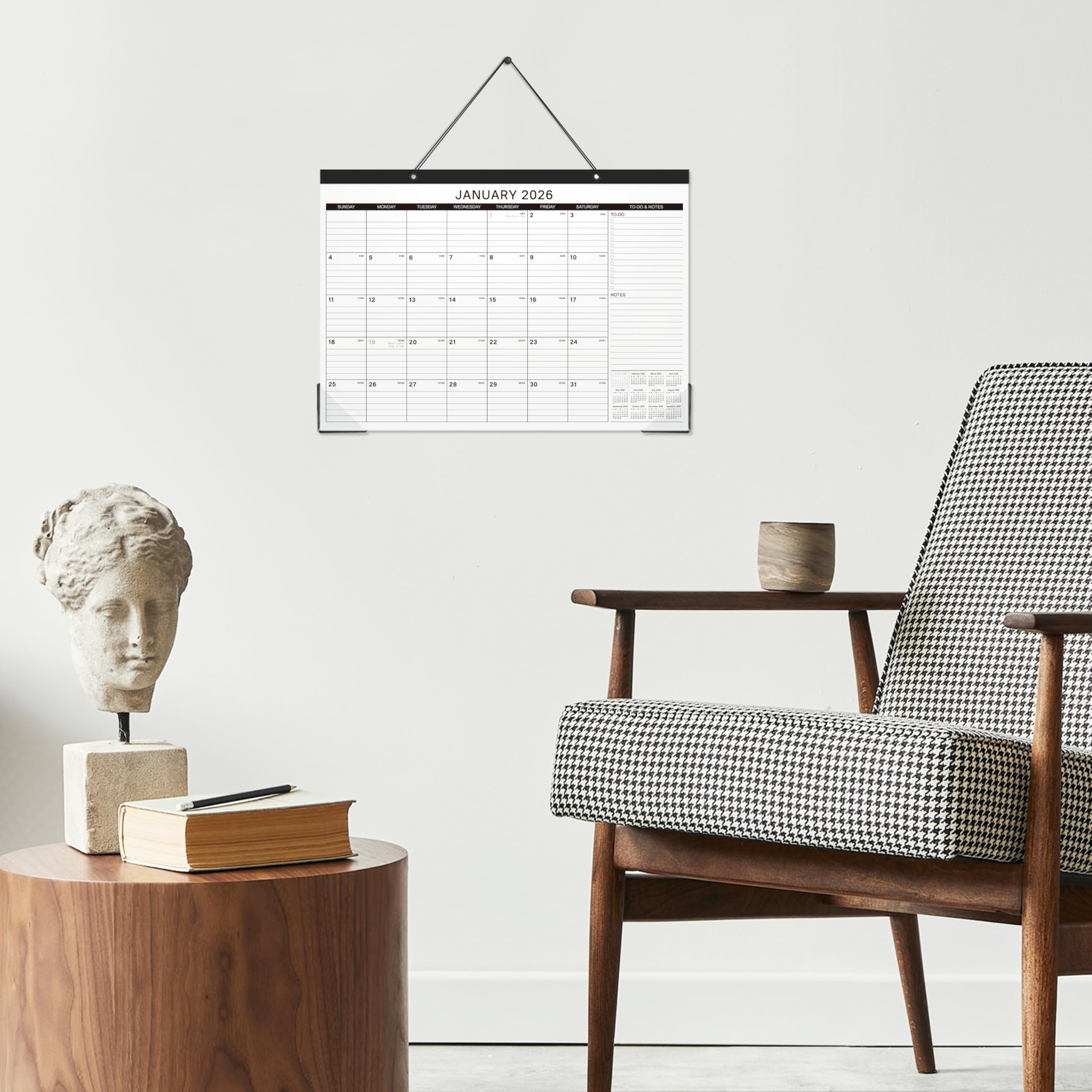 2025-2026 18-Month Desk Calendar | July 2025 - December 2026 | Large 17