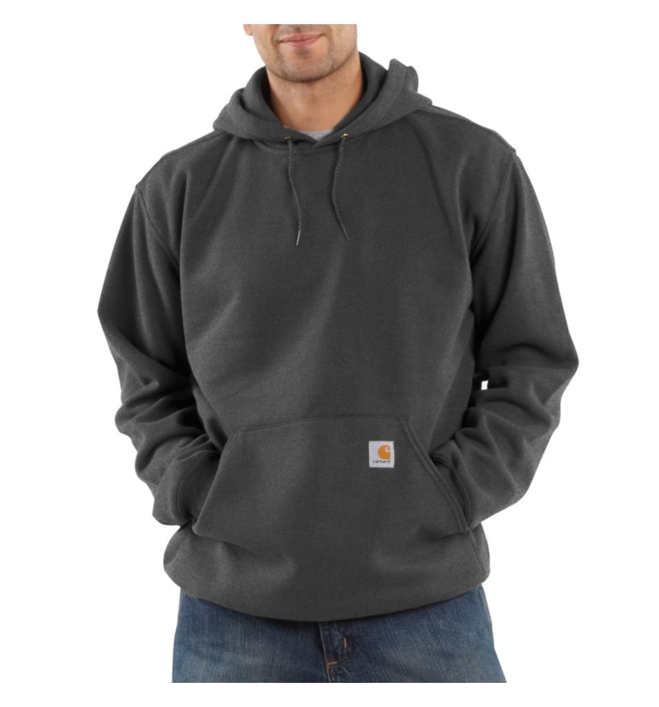Carhartt Men's Loose Fit Midweight Sweatshirt | Heavyweight Cotton Pullover Hoodie for Work & Outdoor Activities | Durable Casual Wear for Construction, Hunting & Camping