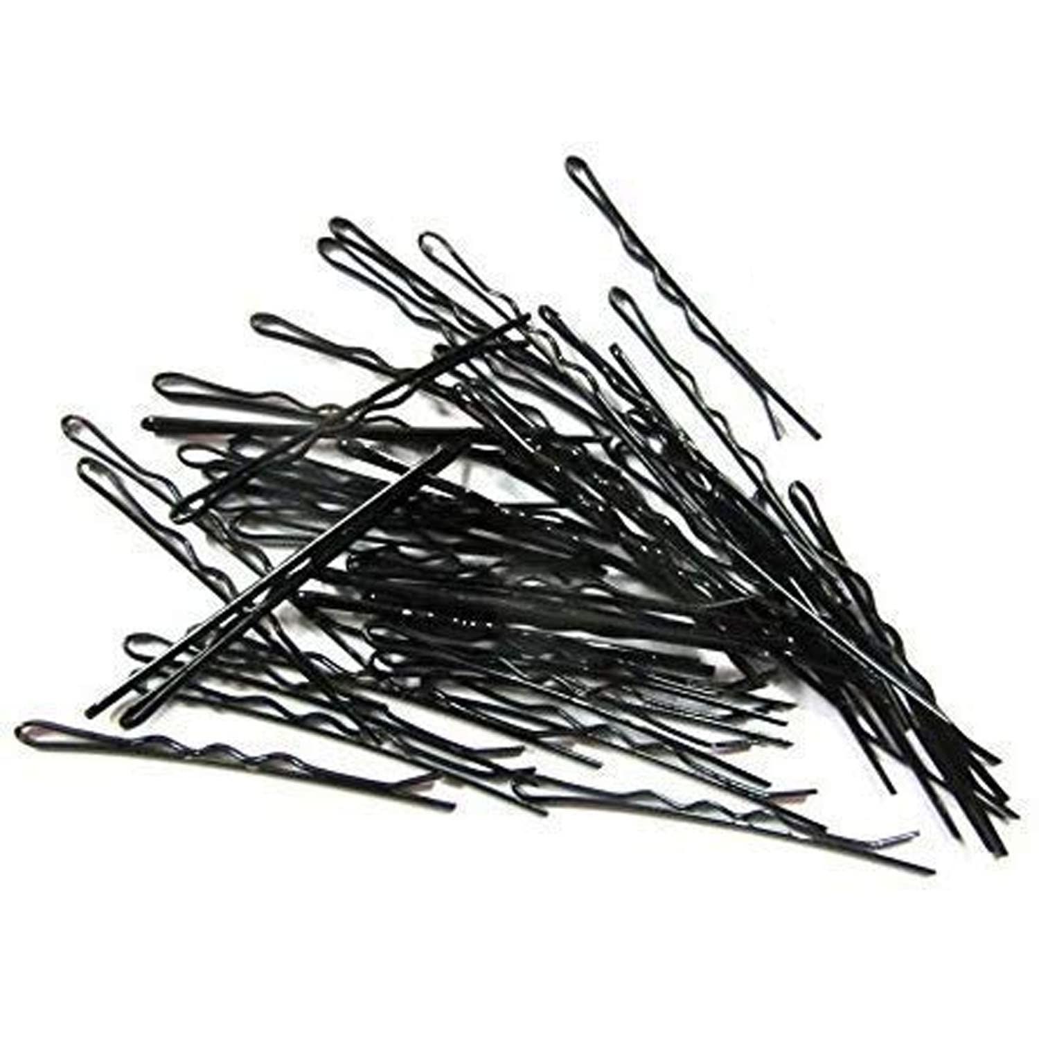 KIDZOO 100-Pack Metal Hair Clips - Bobby Pins, U Pins & Tic Tac Hair Styling Pins for Women & Girls - Professional Salon Hair Accessories Set in Black - Perfect for Updos, Braids, and Everyday Hairstyles