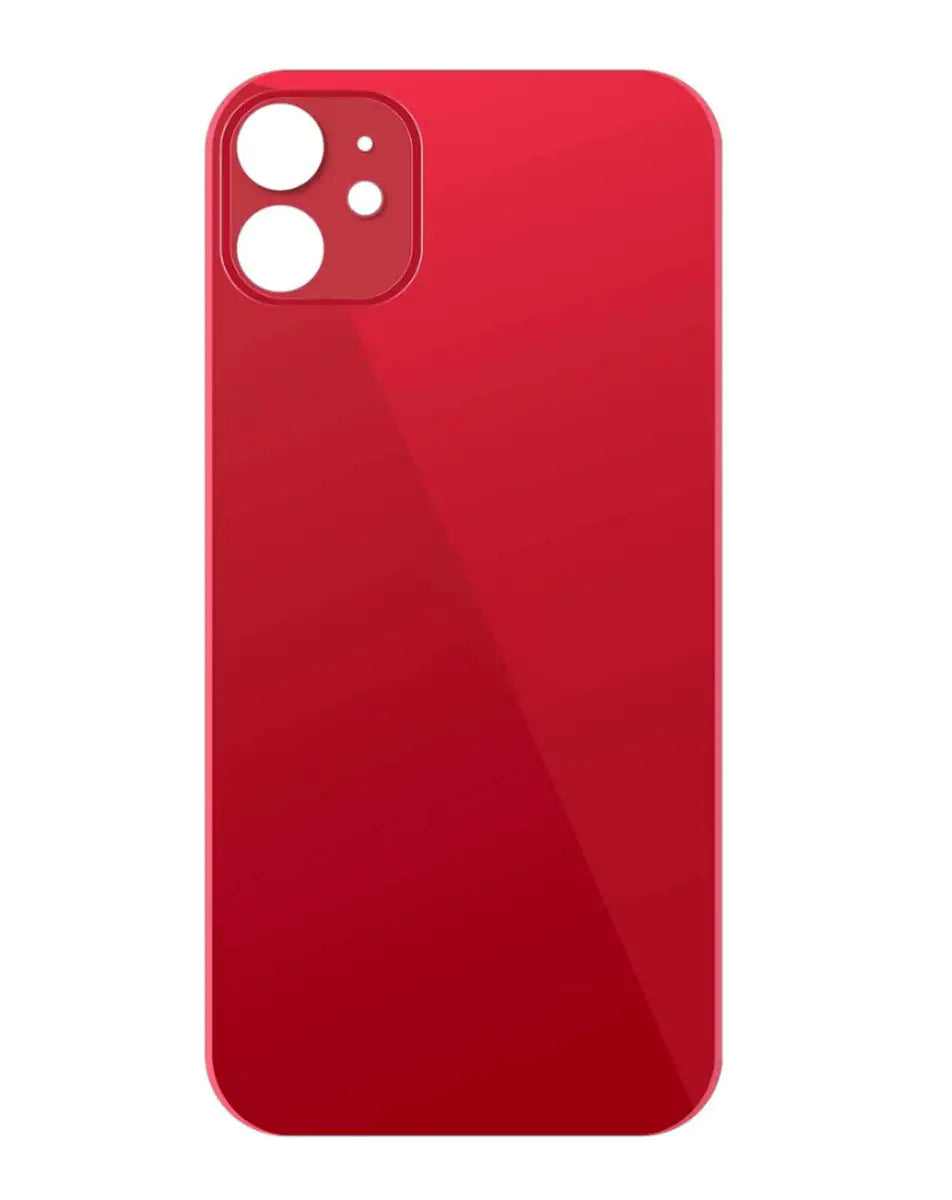 iPhone 11 Tempered Glass Back Cover with Larger Camera Cutout - No Logo - Multiple Color Options - Perfect for Protection & Style Enhancement