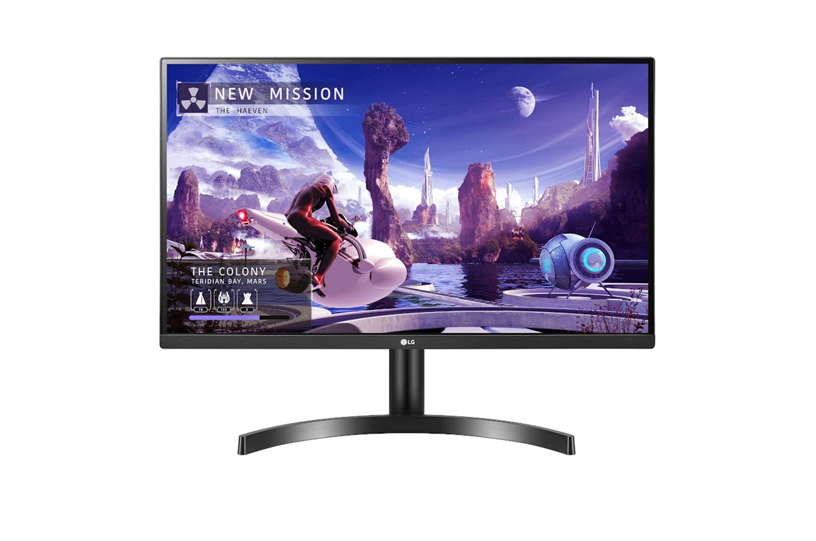 LG 27QN600-B 27-Inch QHD IPS Monitor - 2560x1440 Resolution, AMD FreeSync, 99% sRGB, HDR10, 3-Side Borderless Design - Ideal for Gaming, Graphic Design & Office Work (Black)