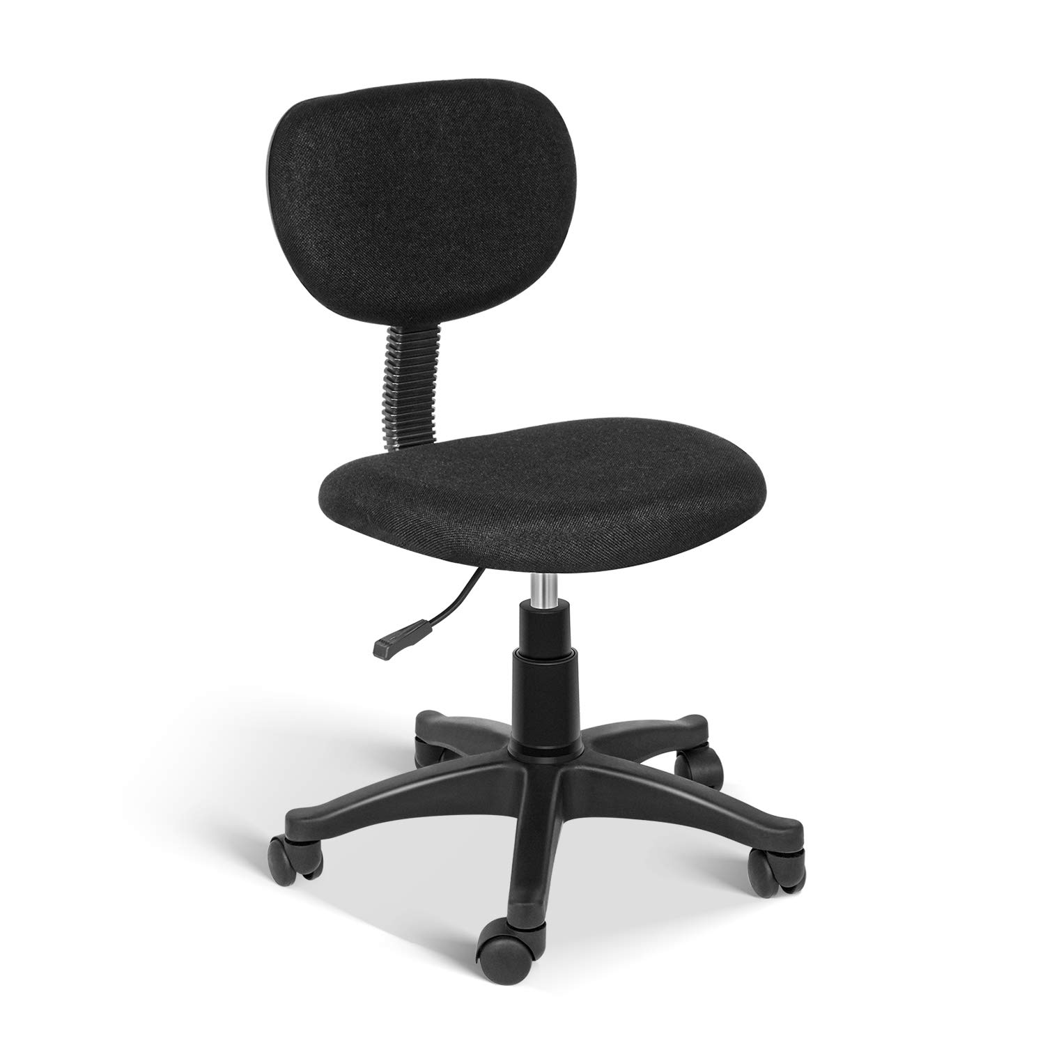 YSSOA Ergonomic Mesh Office Chair with Adjustable Lumbar Support, Swivel Wheels & Armrests - Black - Perfect for Home Office, Gaming & Workspace Comfort