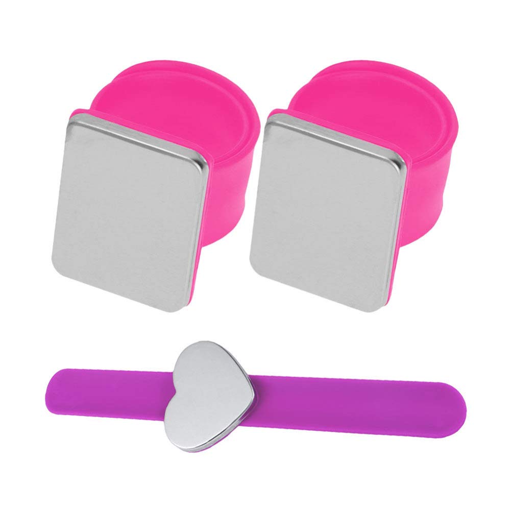 Magnetic Sewing Pincushion Slap Bracelet - 3 Pack Wearable Pin Holder for Needles, Bobby Pins & Push Pins | Convenient Hands-Free Access for Sewing, Crafting & Office Organization