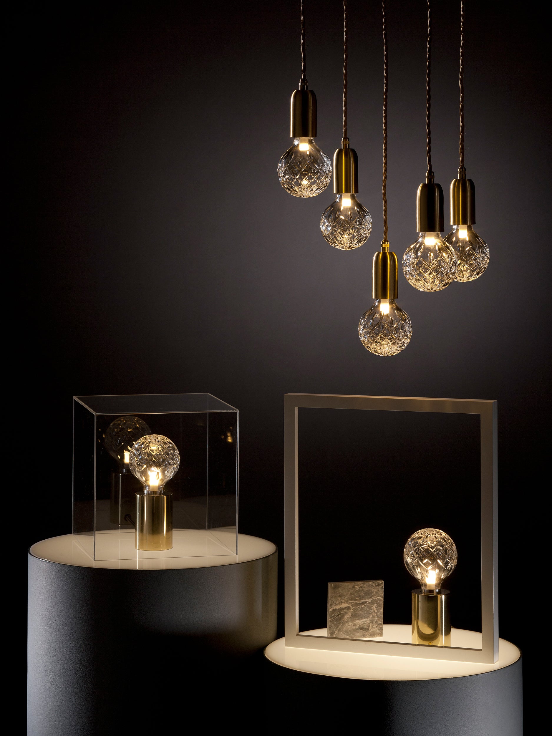 Crystal Bulb Pendant Light - Elegant Glass Ceiling Lighting Fixture for Dining Room, Kitchen Island & Bedroom Decor