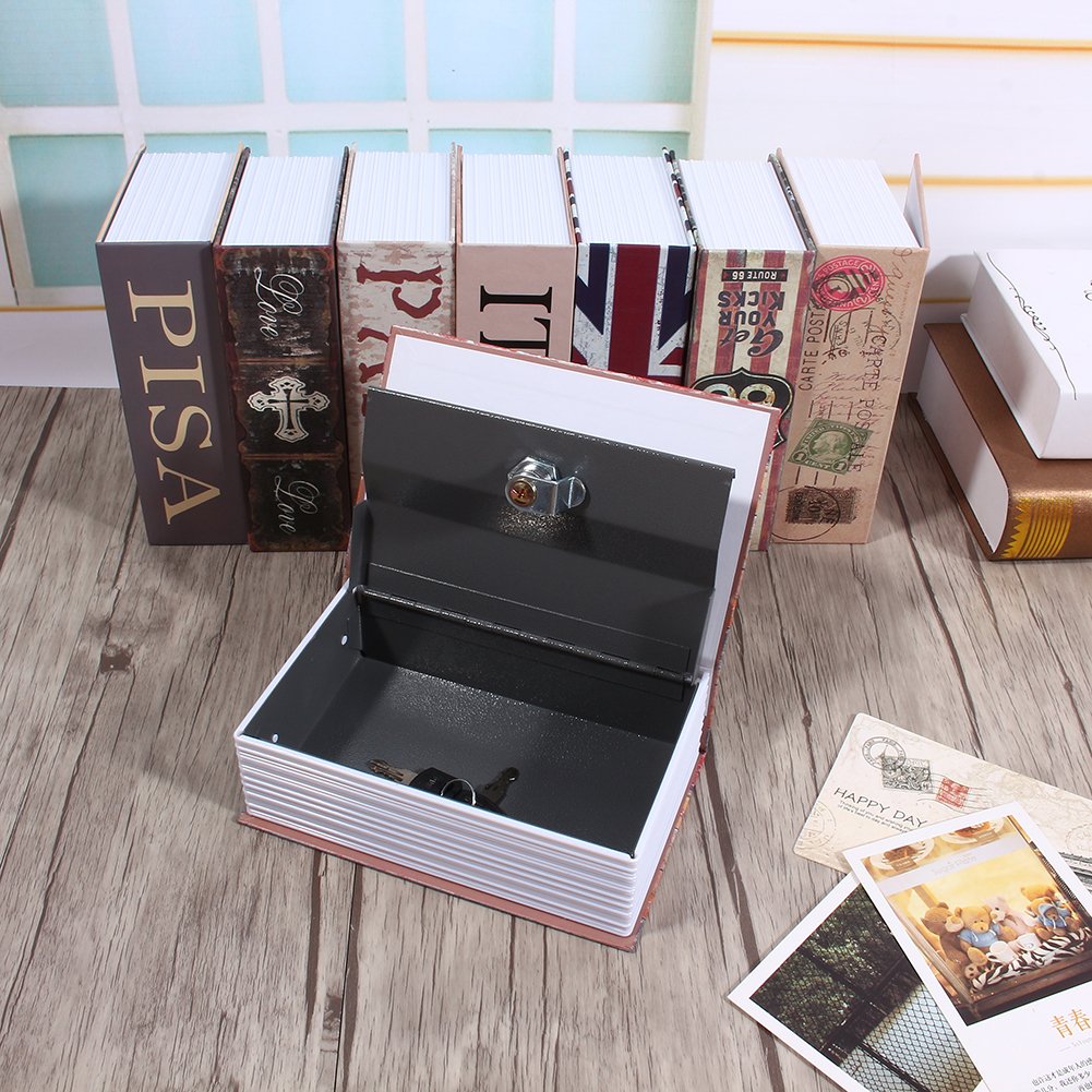Secret Book Safe with Lock - Hidden Money Box & Valuables Storage - Perfect for Home Security, Cash Hiding & Emergency Stash