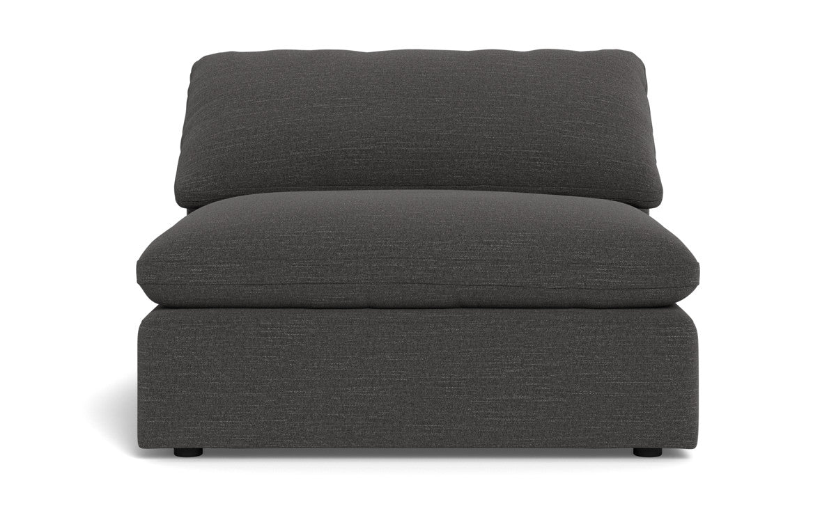 Fluffy Armless Chair - Ultra Soft Comfortable Accent Chair for Living Room, Bedroom, or Office - Perfect for Relaxing, Reading, and Lounging