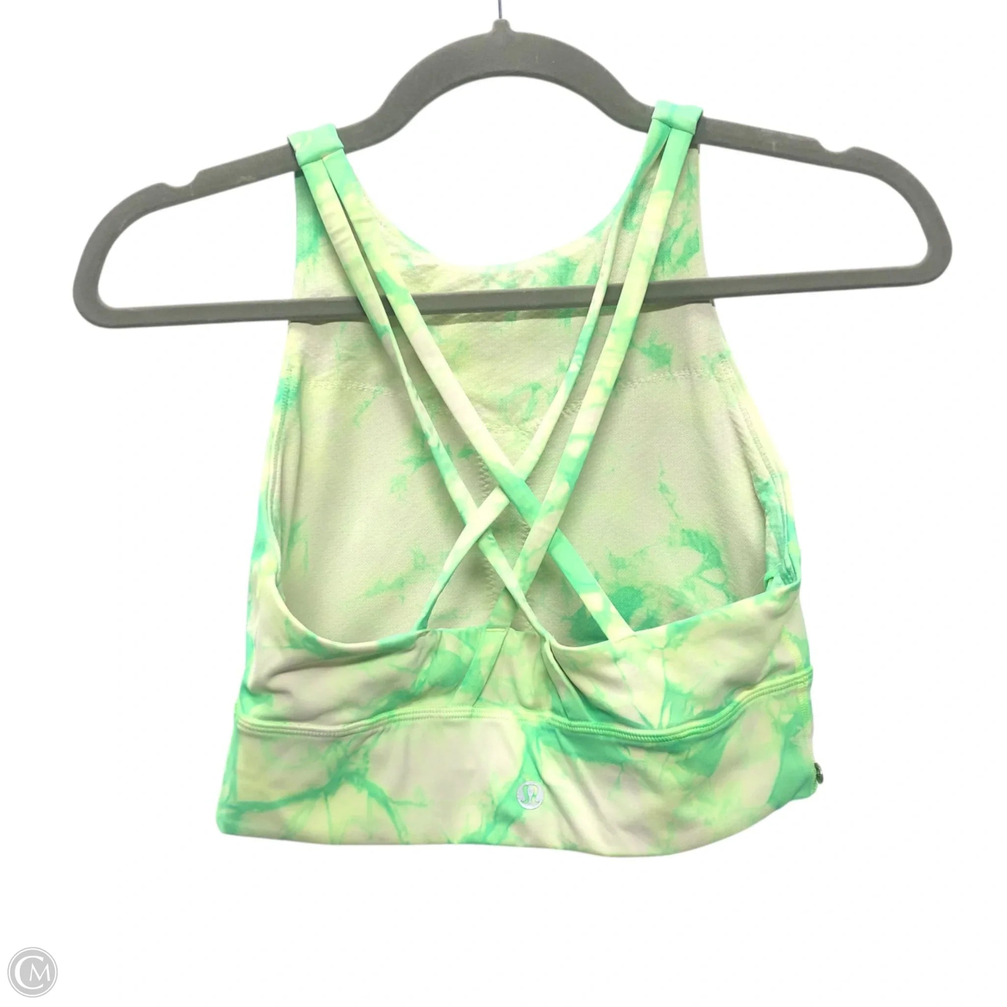 Lululemon Women's Athletic Sports Bra - Size 6, High Support Workout Top for Running, Yoga & Gym in Vibrant Chartreuse
