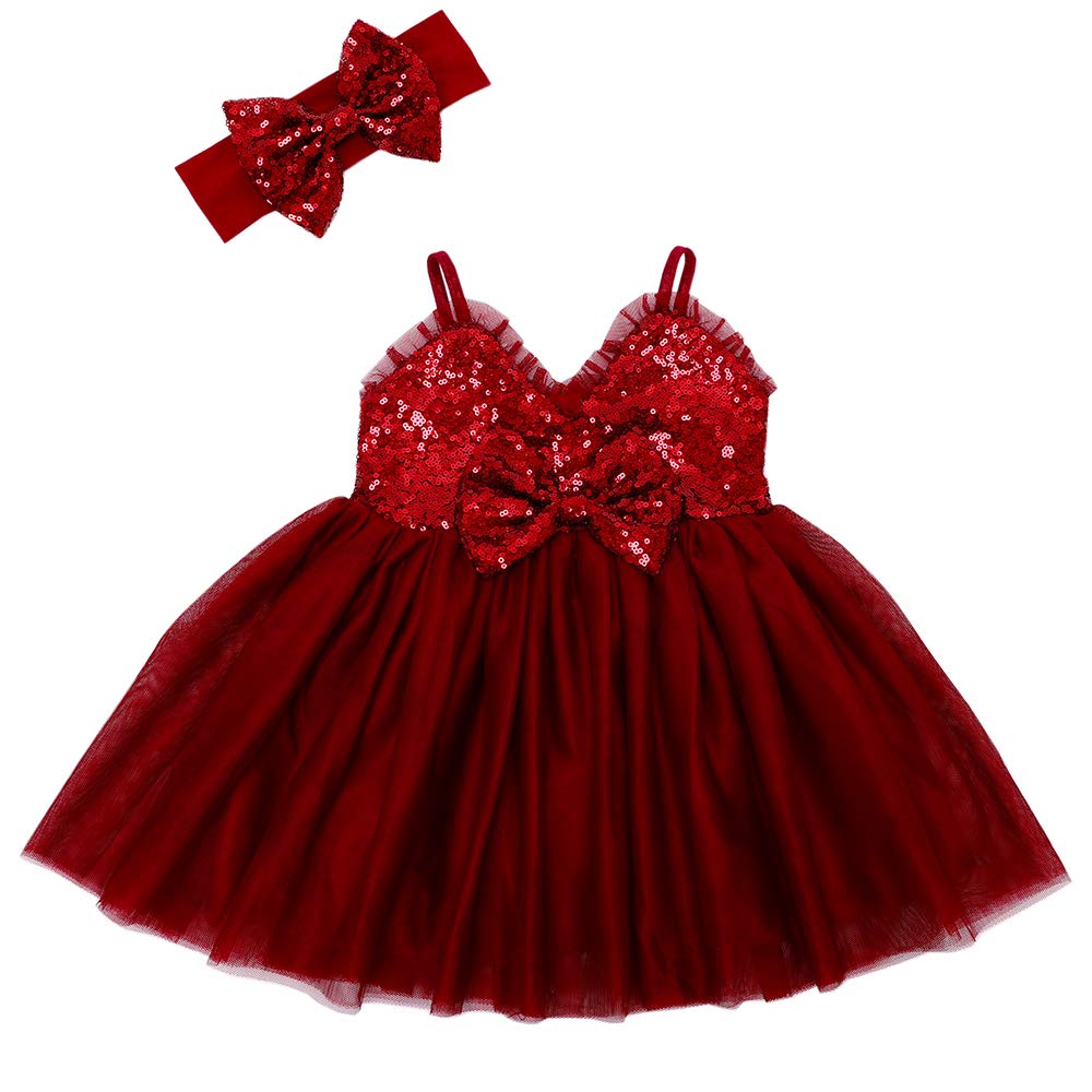 Sparkly Cilucu Baby Girl Sequin Tutu Dress - Flower Girl & Princess Wedding Dress for Kids | Perfect for Birthday Parties, Pageants & Special Occasions