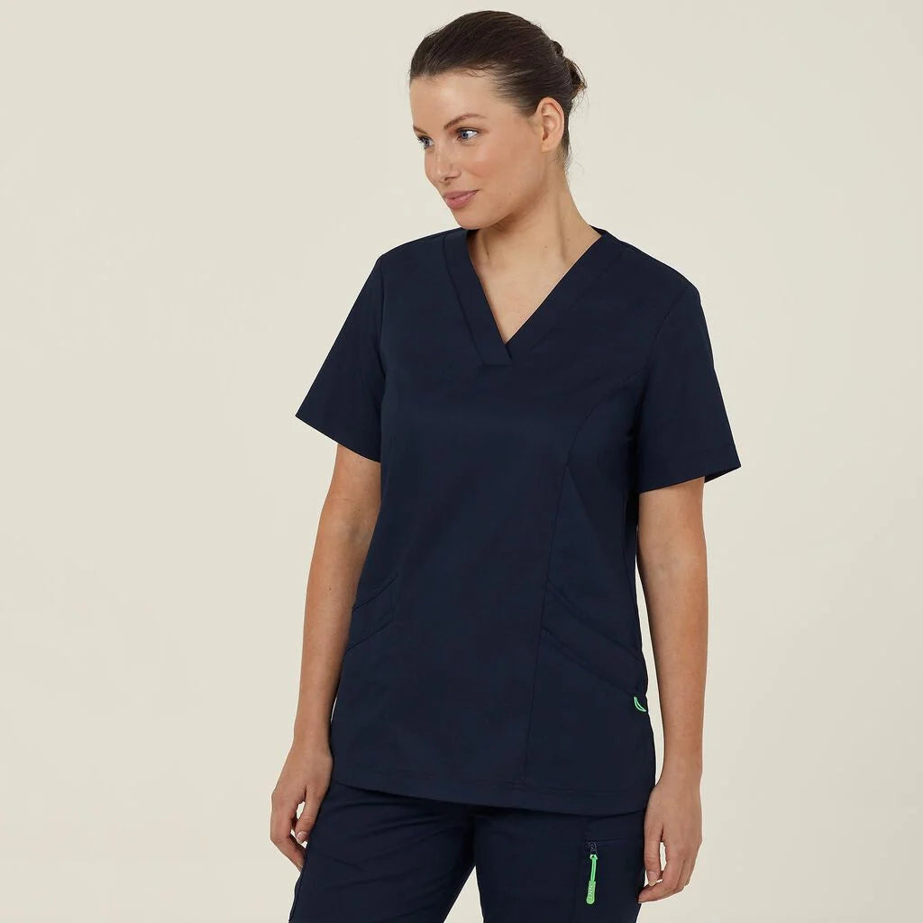 Next Generation Antibacterial Active Florence Scrub Top - Breathable Medical Uniform for Nurses & Healthcare Professionals - Perfect for Hospitals, Clinics & Long Shifts