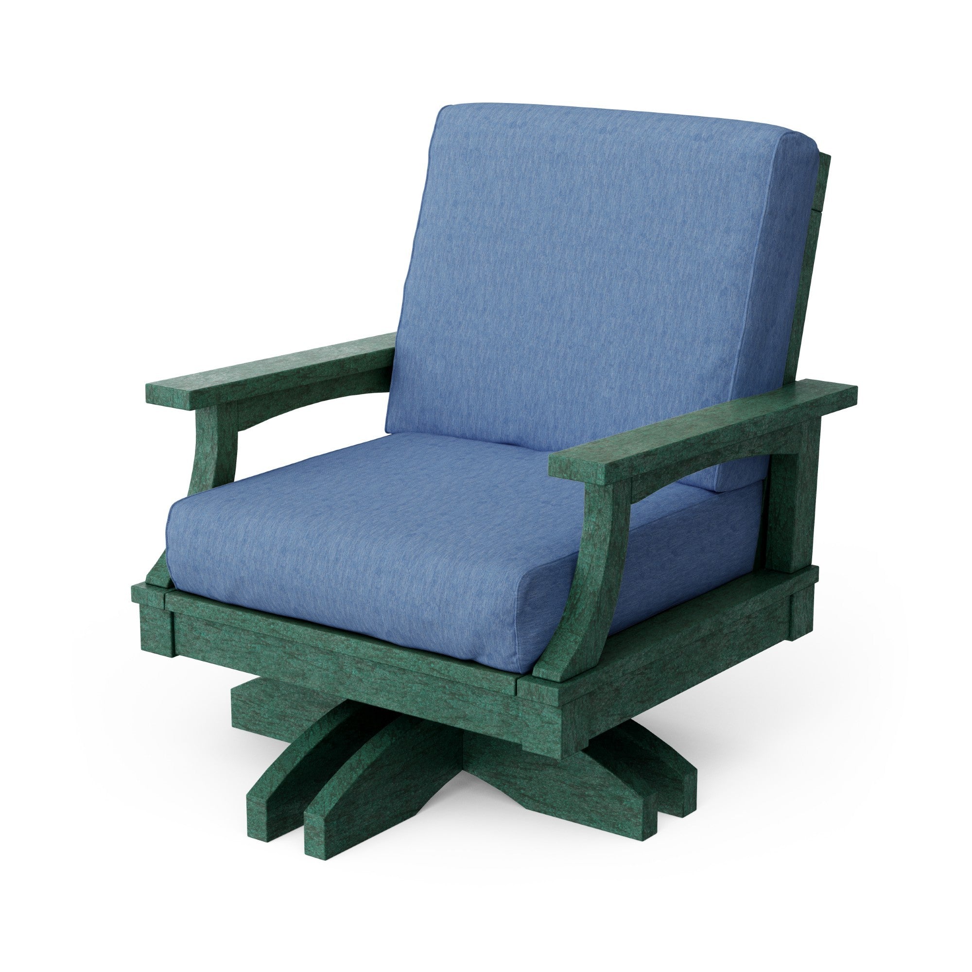 Heritage Deep Seating Swivel Chair - 360° Rotating Patio Lounge Chair with Cushions, Weather-Resistant Outdoor Furniture for Garden, Poolside & Backyard Relaxation