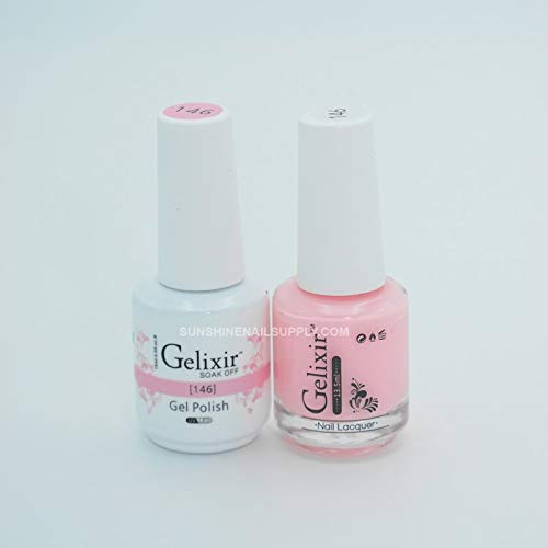 Gelixir 100% Pure Gel Nail Polish Set - Long Lasting Soak Off UV LED Nail Art Kit for Salon & Home Manicure - Perfect for Weddings, Parties & Special Occasions
