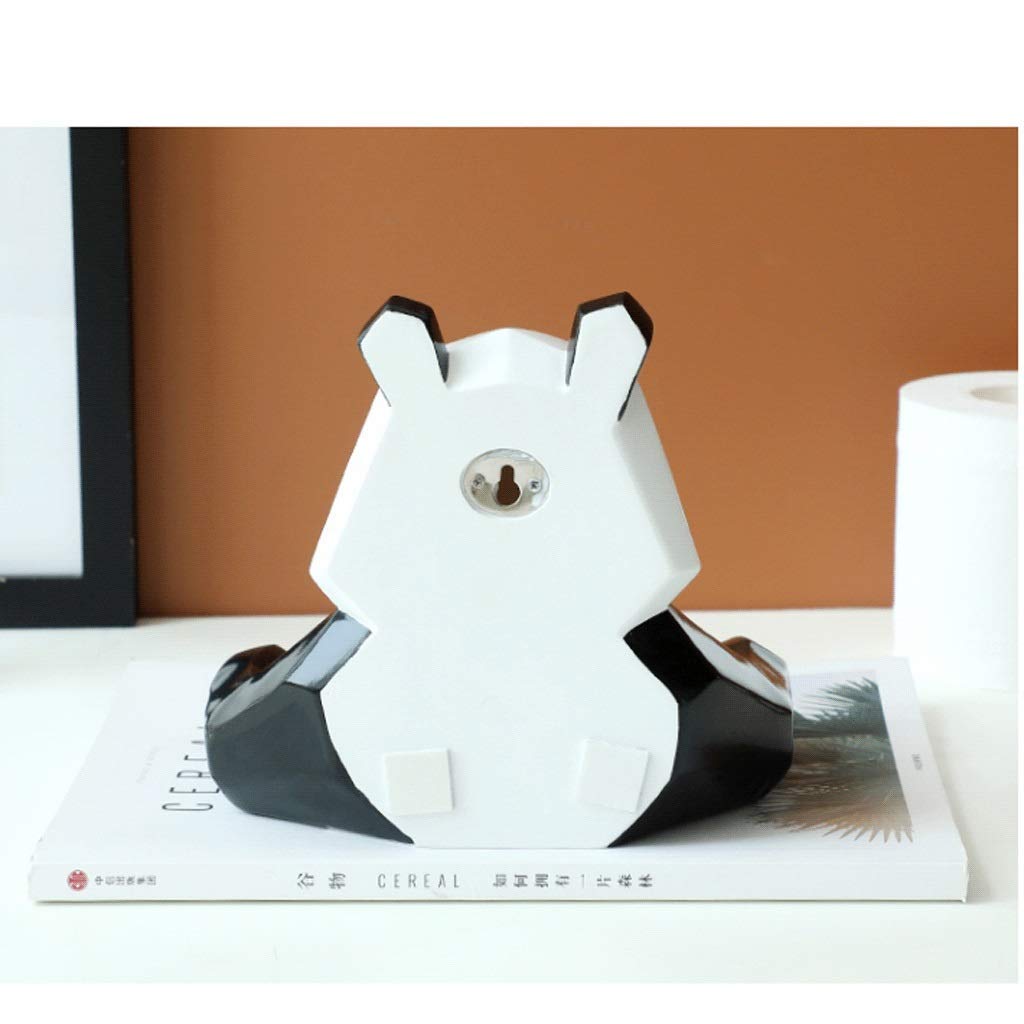 Black Panda Geometric Paper Holder - Modern Toilet Paper Roll Holder for Bathroom, Wall-Mounted Tissue Dispenser with Gold Accents - Perfect for Home, Office, and Restaurant Decor