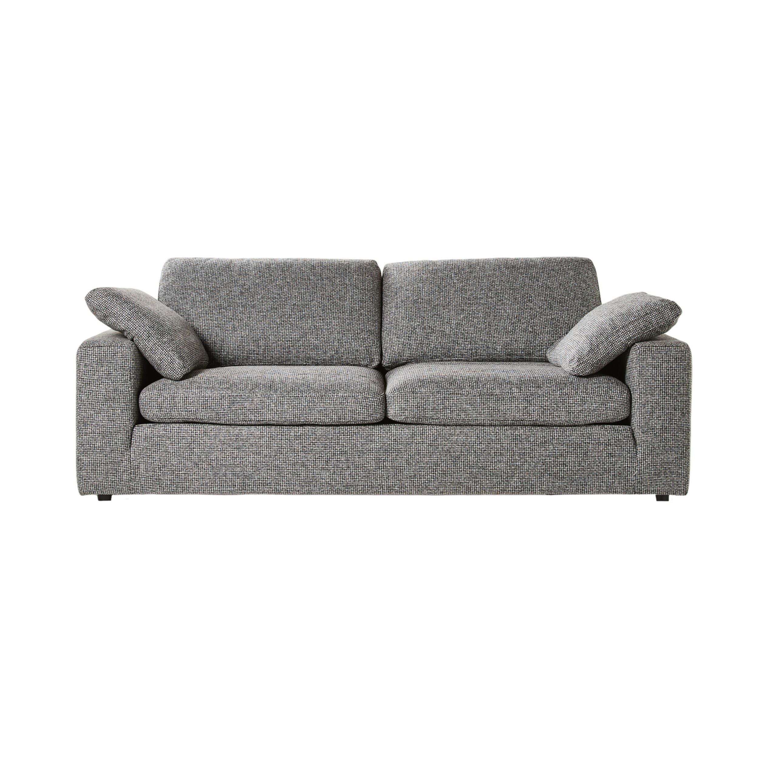Blakely 3-Seater Sofa with Asher Steel Frame - Modern Living Room Furniture for Small Spaces & Apartments