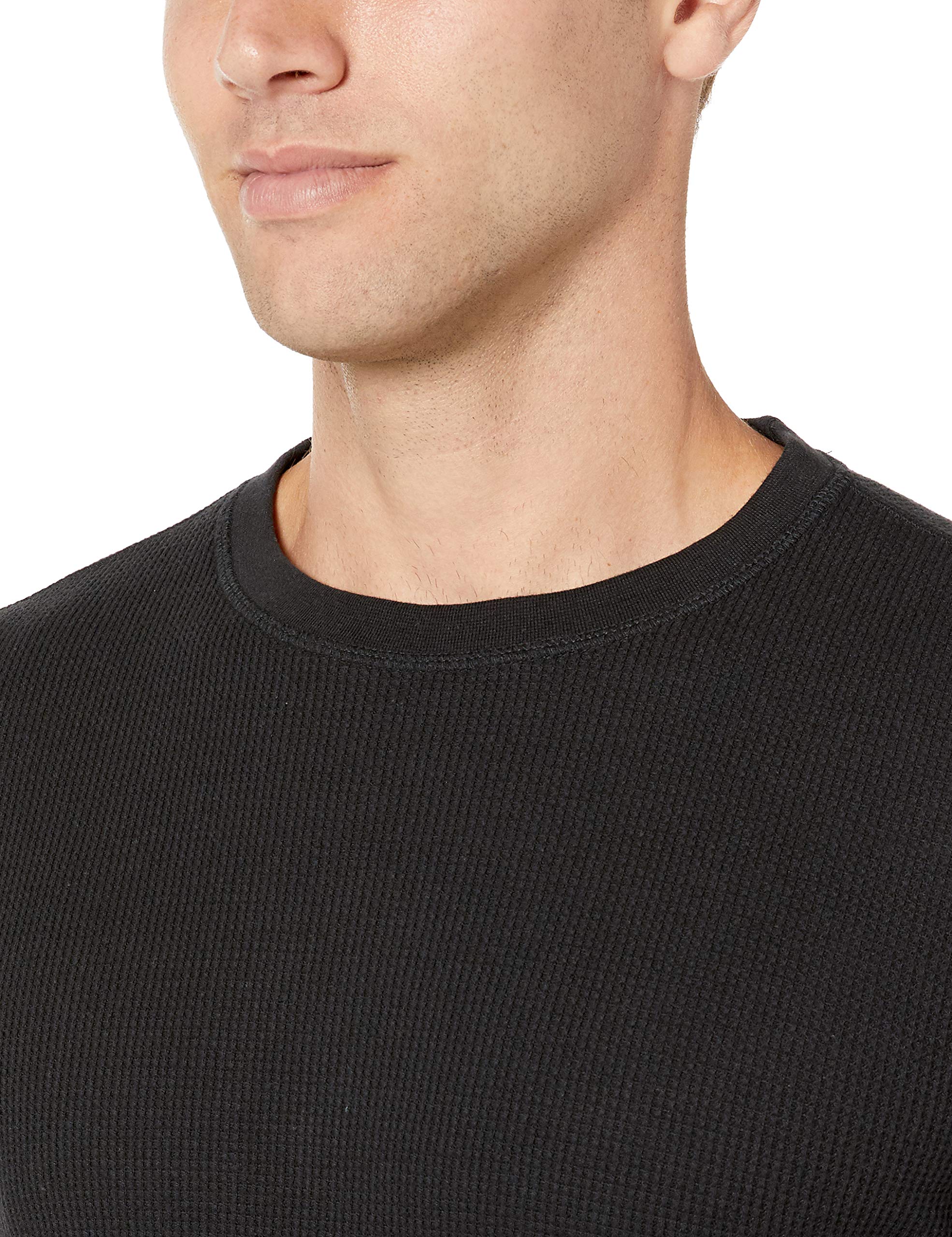 Amazon Essentials Men's Regular-Fit Long-Sleeve Waffle Shirt - Soft Cotton Thermal Henley for Casual Wear & Layering in Fall & Winter