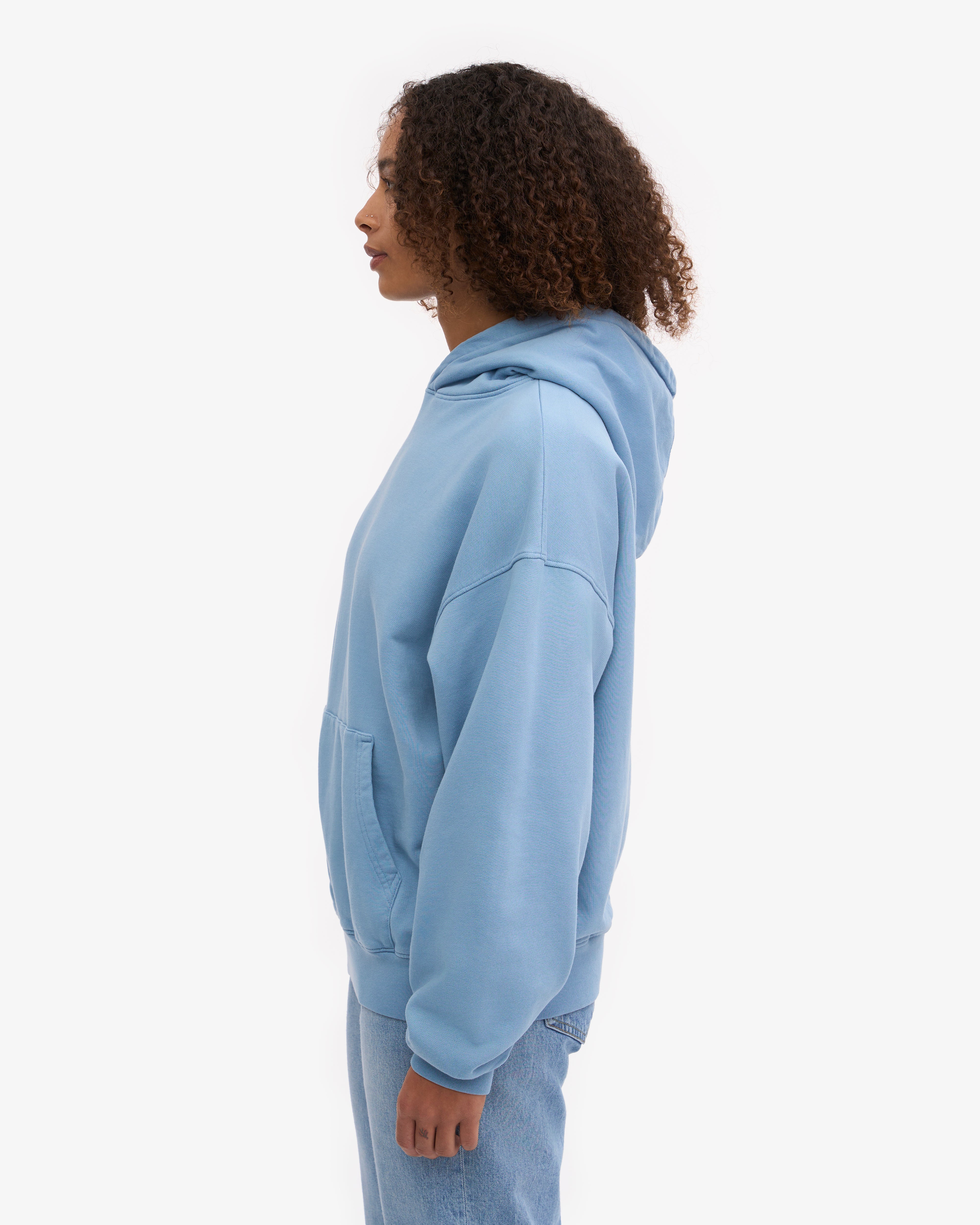 Organic Oversized Hoodie - Seaside Blue - Cozy & Comfortable Pullover for Men & Women - Perfect for Casual Wear, Lounging & Outdoor Activities