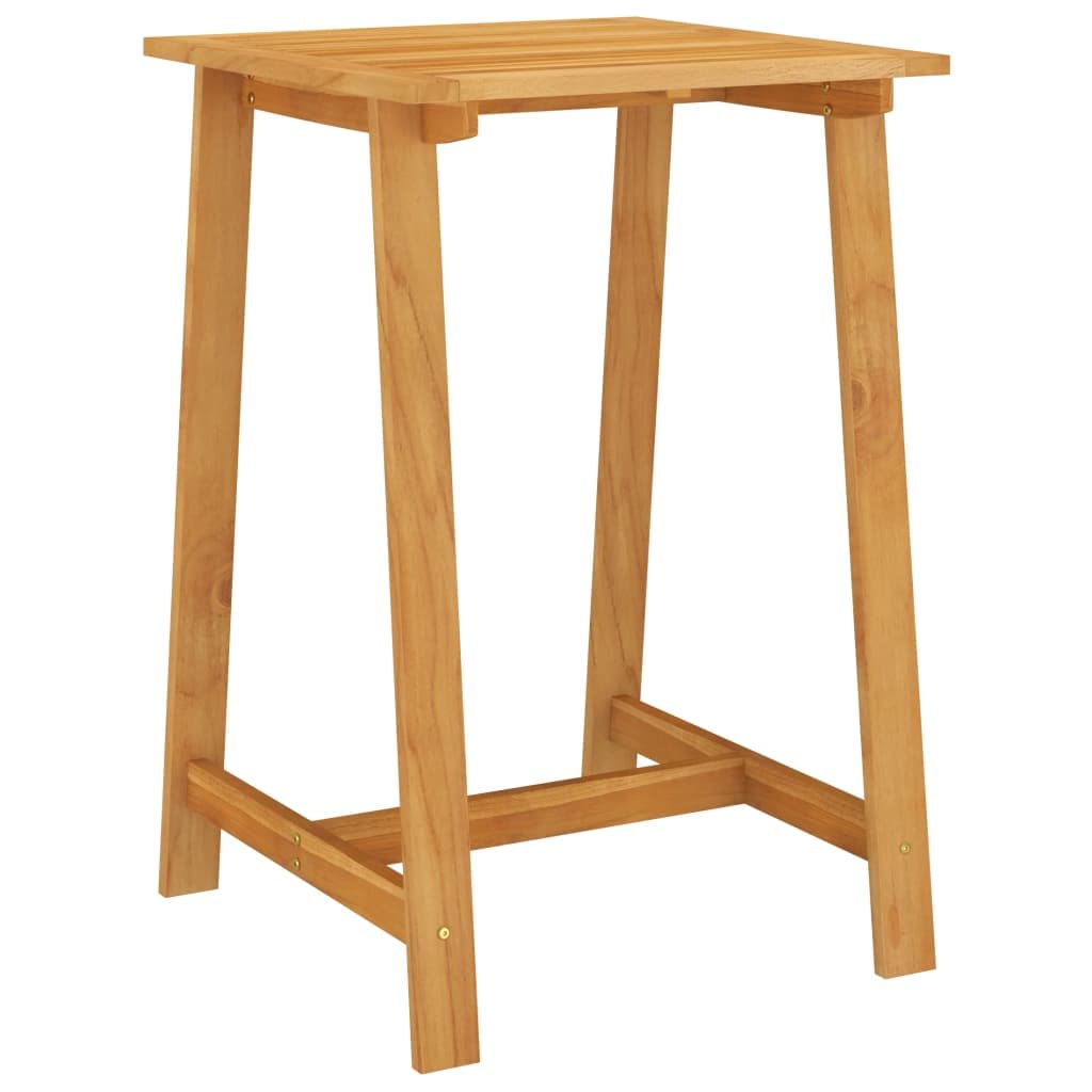 Solid Acacia Wood Outdoor Bar Table - 27.6
