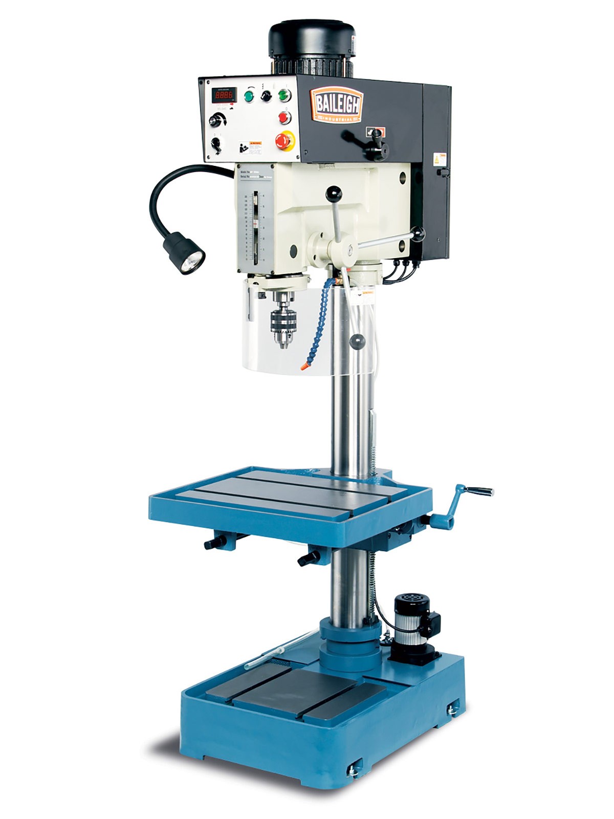 Baileigh Industrial BA9 1002869 DP 1250VS Variable Speed Drill Press - Precision Metal & Wood Drilling for Workshops & DIY Projects